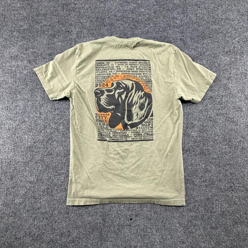 Zac Brown Band 2024 Tour T-Shirt Women's Medium Green Dog Graphic Concert Tee